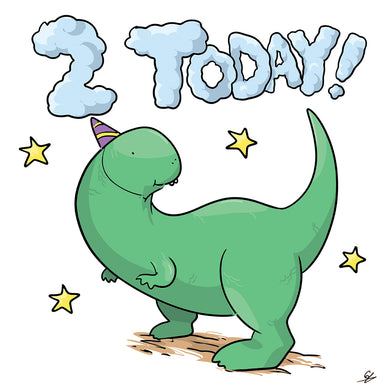 2nd Birthday Dinosaur