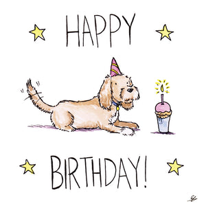 Working Cocker Spaniel Happy Birthday Lay Down