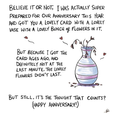Happy Anniversary Vase