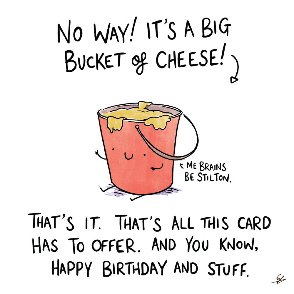 Bucket of Cheese Birthday