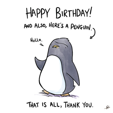 Hullo Penguin Birthday