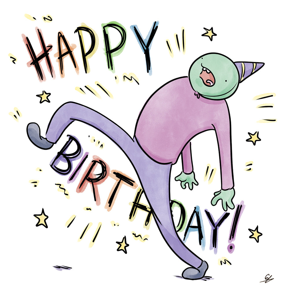 Shouty Happy Birthday Standing