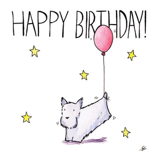 Terrier Dog Balloon Birthday