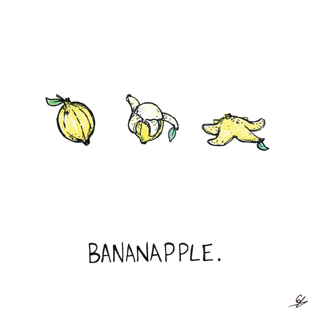 Bananapple Greeting Card