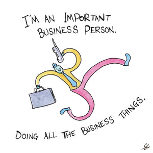Really, very important business person greeting card