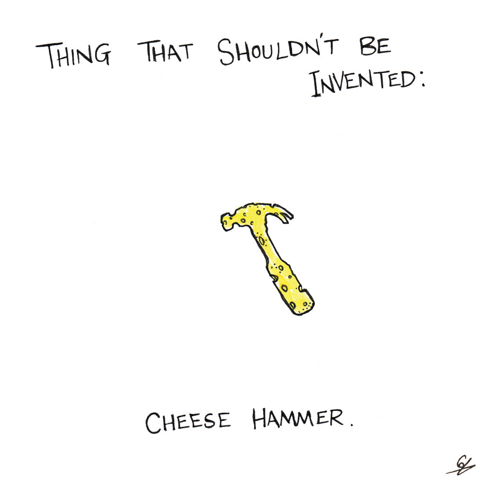 Cheese Hammer Greeting Card