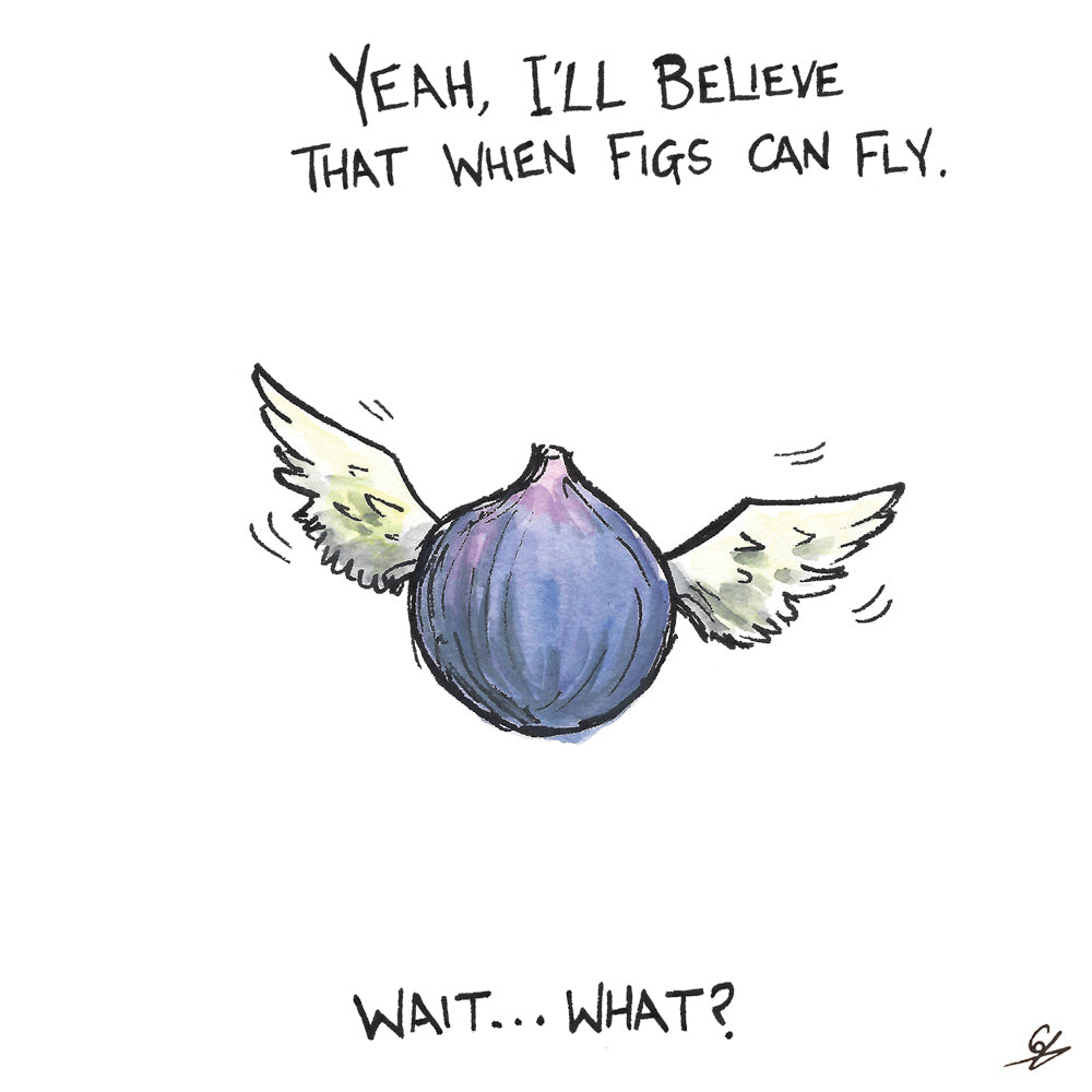 Yeah, I'll believe that when Figs can fly. Wait...What?