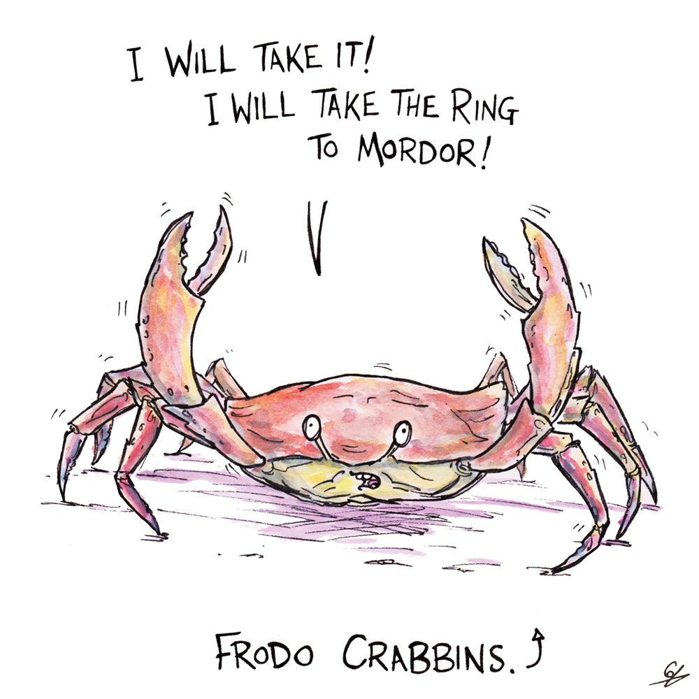 A crab saying 