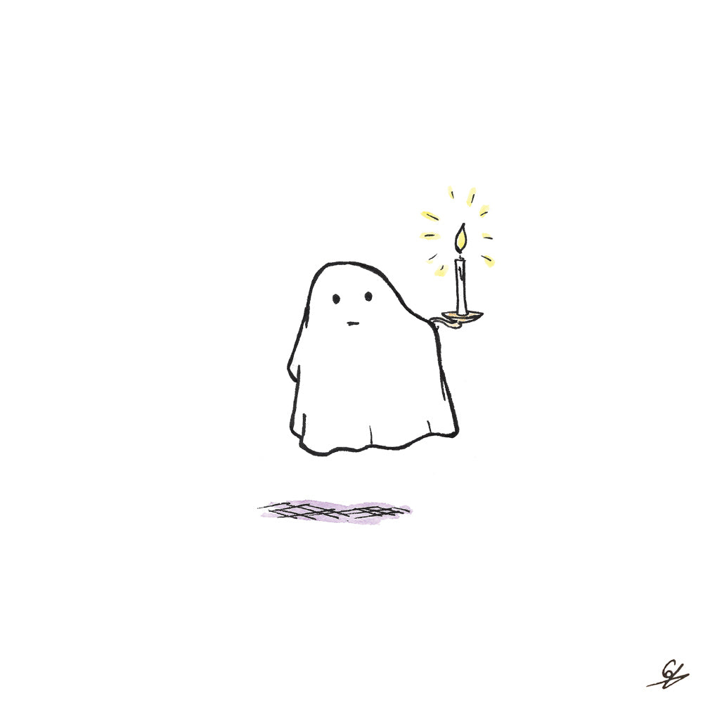 Ghost holding a Candle