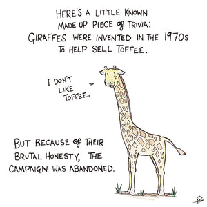 Giraffes don't like Toffee