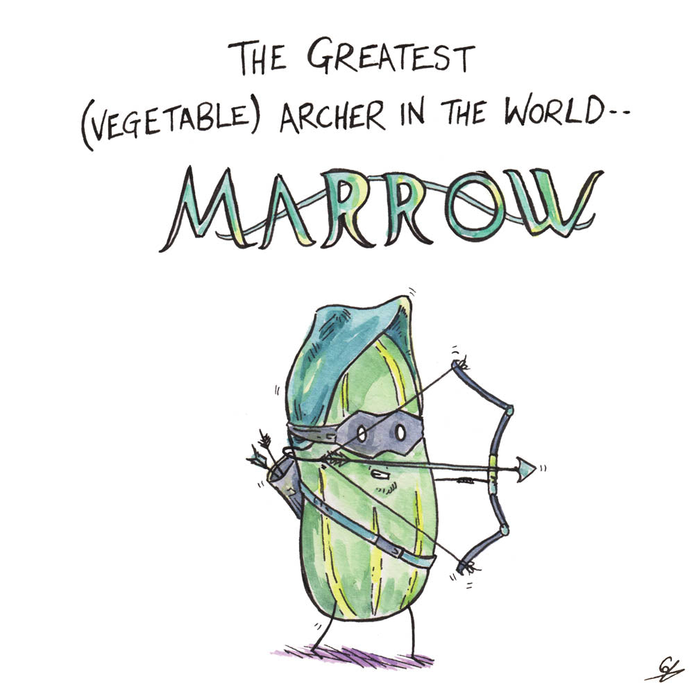 The Greatest (Vegetable) archer in the World -- Marrow