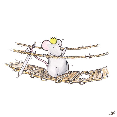 The Mouse King walks across a treacherous bridge
