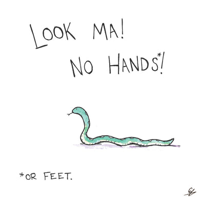 Look Ma! No Hands!  *or feet.