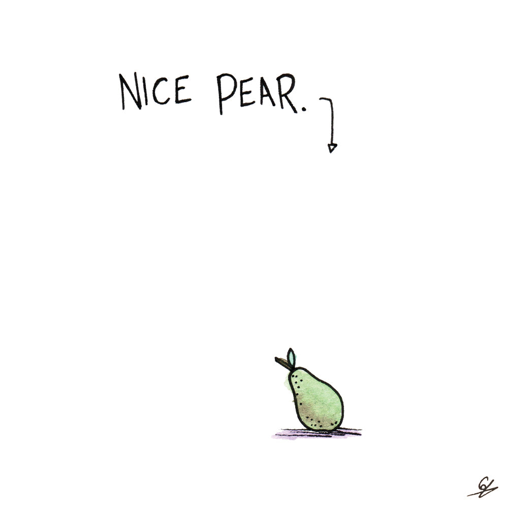 Nice Pear Greeting Card