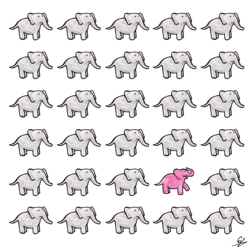 A Pink Elephant.