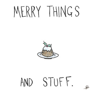 Christmas Pudding Merry Things and Stuff