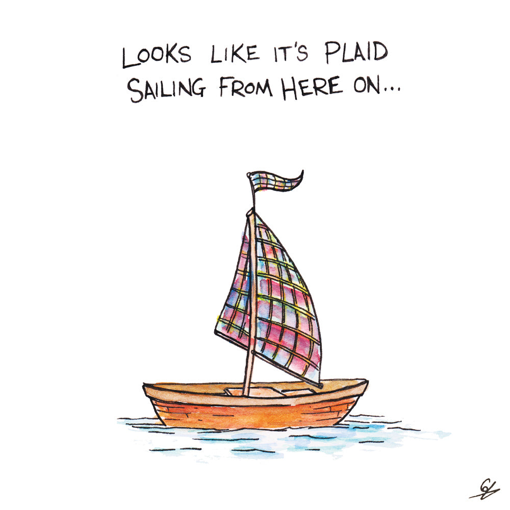 Looks like it's Plaid Sailing from here on...
