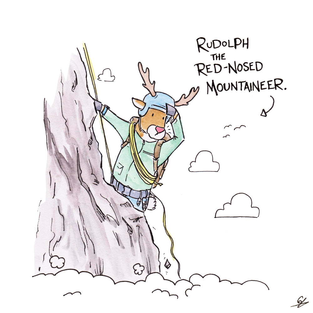 Rudolph the Red-Nosed Mountaineer.