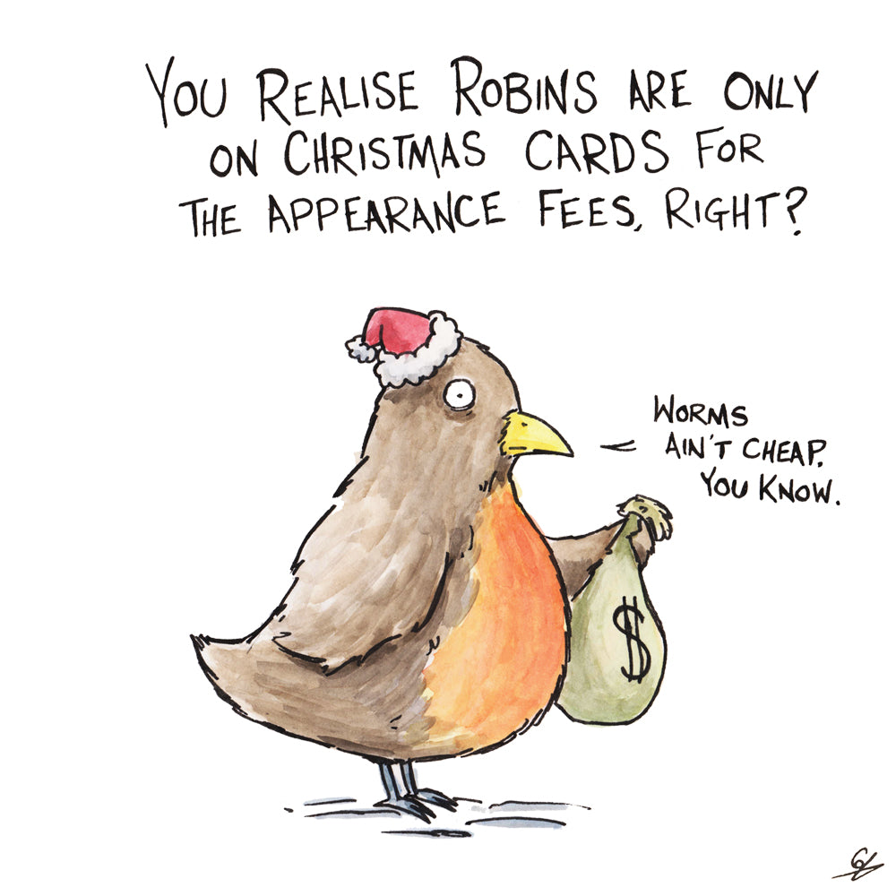 You realise Robins are only on Christmas cards for the appearance fees, right?
