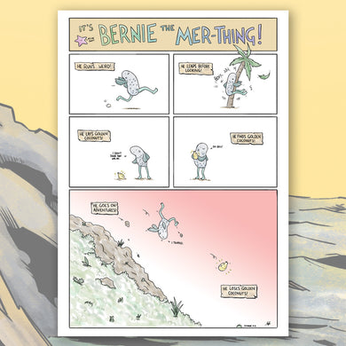 Bernie the Mer-Thing! - A3 Print