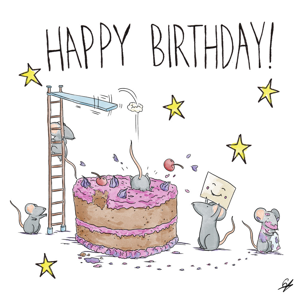Mouse Birthday V Cake Dive